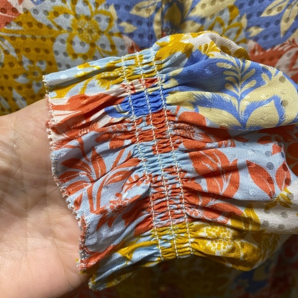 Hunter Bell Silk Blakely Dress In Flower Patchwork - Picture 6 of 11